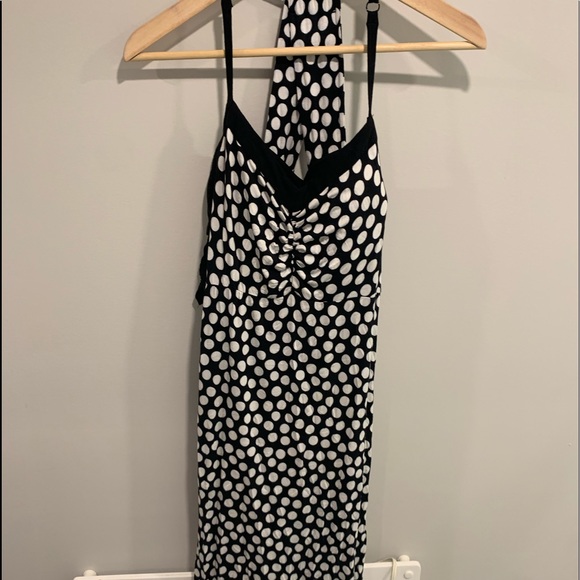 Black Polkadot Dress With Bra! - Picture 1 of 2